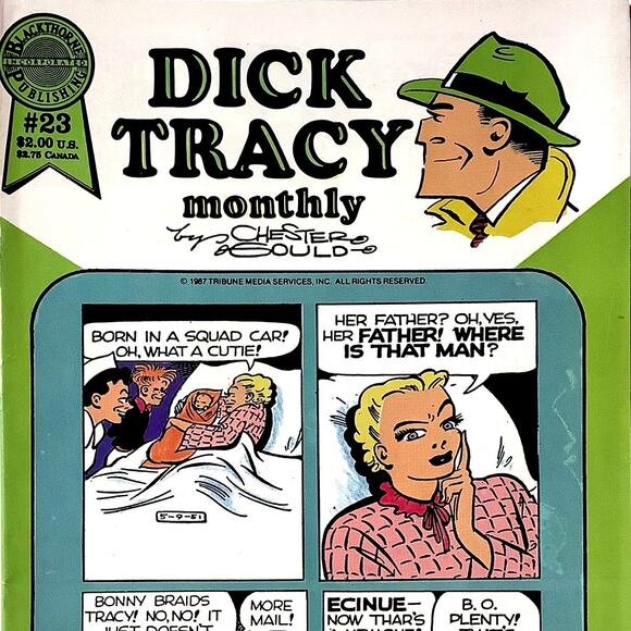 Dick Tracy Monthly #23, 1951 Reprints, Nov. 1987, Blackthorne Comics, NM 9.4 - Picture 1 of 5